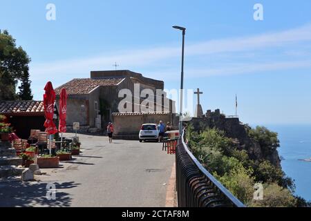 Castelmola - Scorcio del Santuario Madonna della Rocca Stockfoto