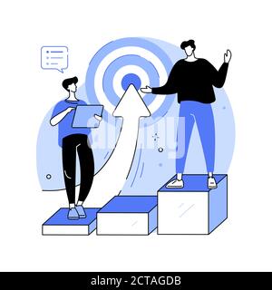 Business Leadership Abstract Concept Vector Illustration. Stock Vektor