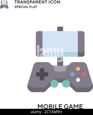 Vektorsymbol für mobile Spiele. Flache Illustration. Vektor EPS 10. Stock Vektor