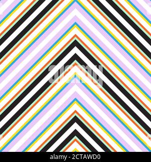 Regenbogen gestreift nahtlose Muster Hintergrund geeignet für Mode-Textilien, Stock Vektor