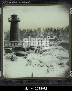 Terrapin Tower von Goat Island., Standbild, Stereographen, 1854, Langenheim, Frederick (1809-1879 Stockfoto