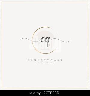 Initial Letter Handschrift Logo Hand gezeichnet Vorlage Vektor, Logo für Schönheit, Kosmetik, Hochzeit, Mode und Business Stock Vektor