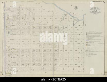 Doppelseitiges Schild Nr. 47: Begrenzt durch Fountain Avenue, Vandalia Avenue, Barbey Street, Ruhe Ort, Schenck Avenue und New Lots Road., kartografisch, Karten, 1898, Ullitz, Hugo Stockfoto