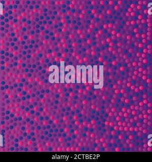 Mosaikhintergrund aus kleinen konvexen bunten runden Punkten. Vektorgrafik Stock Vektor