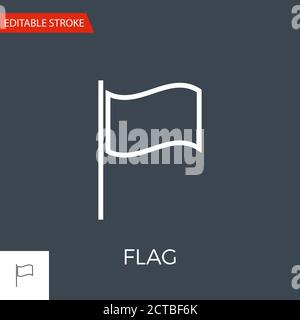 Flag-Vektor-Symbol Stock Vektor