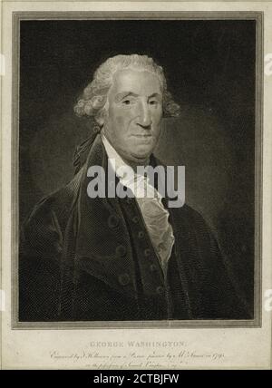 George Washington., Standbild, Drucke, 1796, Stuart, Gilbert (1755-1828), Holloway, Thomas (1748-1827 Stockfoto