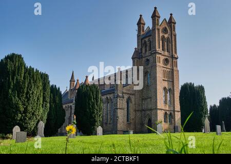 St David's Church, Newtown, Powys, Wales Stockfoto