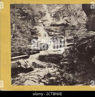The Bastion Fall, Kauterskill Glen, in der Nähe des Laurel House., E. & H.T. Anthony (Firm), New York (Bundesstaat), Catskill Mountains (N.Y Stockfoto