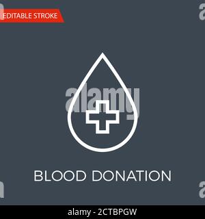 Vektorsymbol „Blutspende“ Stock Vektor