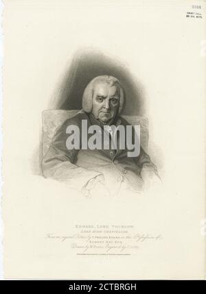 Edward, Lord Thurlow, Lord High Chancellor., Standbild, Drucke, 1809, Godby, James Stockfoto