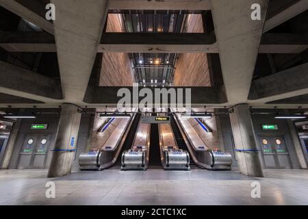 Bermondsey U-Bahn-Station, London, Großbritannien Stockfoto