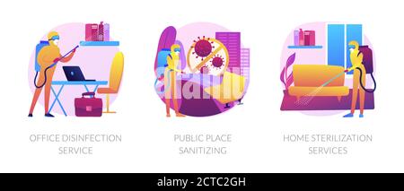 Virenschutz abstrakte Konzept Vektor Illustrationen. Stock Vektor