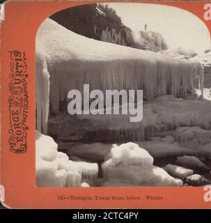 Terrapin Tower von unten, Winter., Curtis, George E. (d. 1910), New York (Bundesstaat), Niagara Falls (N.Y. und ONT Stockfoto