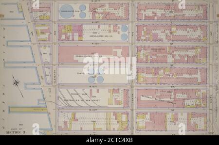 Tafel 6, Teil von Abschnitt 3: Begrenzt durch W. 20th Street, Ninth Avenue, W. 14th Street und 13th Avenue, kartografisch, Karten, 1899, Bromley, Walter Scott, Bromley, George Washington Stockfoto