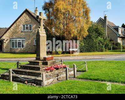 Dorfkriegsdenkmal in Goldsborough bei Knaresborough North Yorkshire England Stockfoto