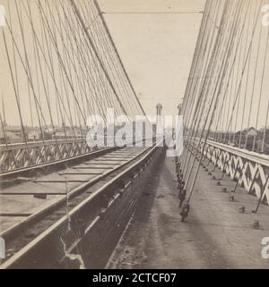 Hängebrücke, Detailansicht, Niagara., Mason, Samuel (Samuel J.), Fotograf, New York (Staat), Niagara Falls (N.Y. und ONT Stockfoto