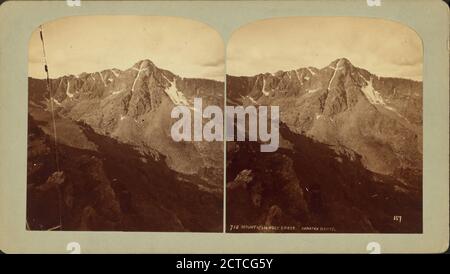 Berg des Heiligen Kreuzes. Sawatch Range., Standbild, Stereographen, 1850 - 1930, Gurnsey, B. H. (Byron H.) (1833-1880 Stockfoto