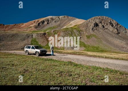 Alpine Loop in der Nähe von Cinnamon Pass, San Juan Mountains, Colorado, USA Stockfoto