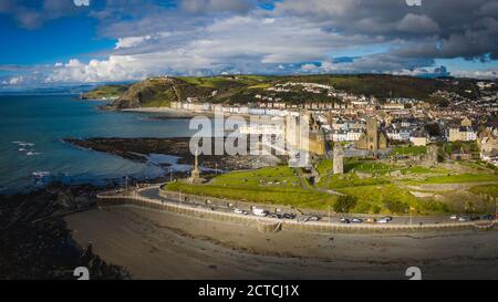 Aberystwyth, Ceredigion, West Wales, Großbritannien, beliebtes Touristenziel Stockfoto