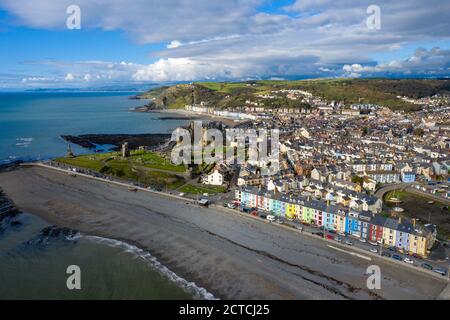 Aberystwyth, Ceredigion, West Wales, Großbritannien, beliebtes Touristenziel Stockfoto