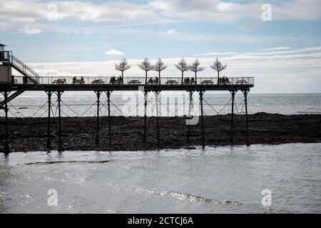 Aberystwyth, Ceredigion, West Wales, Großbritannien, beliebtes Touristenziel Stockfoto