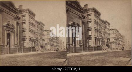 Fifth Avenue und 37th Street, Blick nach Norden., 1860, New York (Staat), New York (N.Y.), New York, Fifth Avenue (New York, N.Y.), Manhattan (New York, N.Y.) Stockfoto