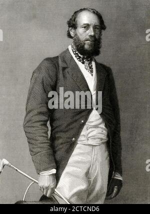 CHARLES MANNERS, 6. Duke of Rutland (1815-1888) englischer Konservativer Politiker Stockfoto