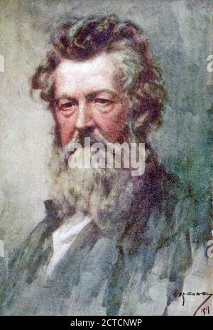 WILLIAM MORRIS (1834-1896) englischer Designer, Dichter, Schriftsteller um 1880 Stockfoto