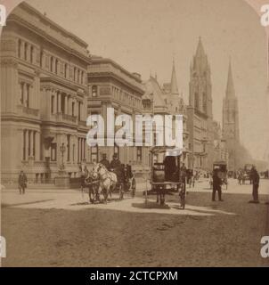 Fifth Avenue vor den Vanderbuilt Residenzen, New York, USA, 1893, New York (Staat), New York (N.Y.), New York, Fifth Avenue (New York, N.Y.), Manhattan (New York, N.Y.) Stockfoto