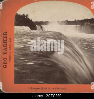 Prospect Point im New Park., Barker, George (1844-1894), New York (Bundesstaat), Niagara Falls (N.Y. und Ont.), Ontario Stockfoto
