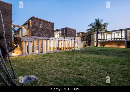 Los Chocolates Gemeinschaftszentrum, Col. La Carolina Cuernavaca Morelos, Mexiko. Das Gebäude wurde 2018 fertiggestellt. Stockfoto
