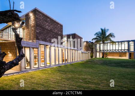 Los Chocolates Gemeinschaftszentrum, Col. La Carolina Cuernavaca Morelos, Mexiko. Das Gebäude wurde 2018 fertiggestellt. Stockfoto