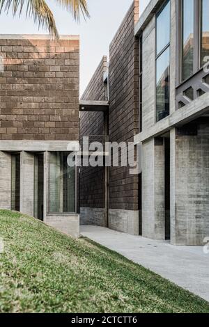 Los Chocolates Gemeinschaftszentrum, Col. La Carolina Cuernavaca Morelos, Mexiko. Das Gebäude wurde 2018 fertiggestellt. Stockfoto