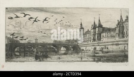 Le Pont-au-change., Standbild, Drucke, 1854, Méryon, Charles (1821-1868 Stockfoto