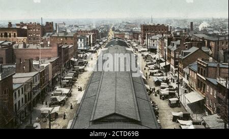 Lexington Market, Baltimore, MD., Standbild, Postkarten, 1898 - 1931 Stockfoto