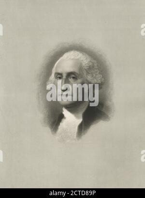 George Washington., Standbild, Drucke, 1879, Smith, Henry W. (B. 1828), Stuart, Gilbert (1755-1828 Stockfoto
