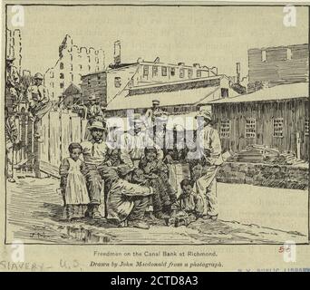 Freier am Canal Bank in Richmond., Standbild, 1876 - 1881, MacDonald, John Stockfoto