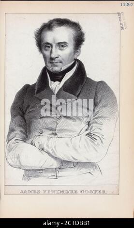 James Fenimore Cooper., Standbild, Drucke, 1881, Hunt, Charles Havens Stockfoto