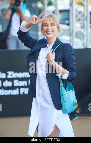 22. September 2020, San Sebastian, Spanien: INGRID GARCIA-JONSSON kommt im Maria Cristina Hotel während des 68. San Sebastian International Film Festival an. (Bild: © Jack Abuin/ZUMA Wire) Stockfoto