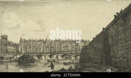 Le Pont-au-Change., Standbild, Drucke, 1855, Méryon, Charles (1821-1868), Nicolle, Victor Jean (1754-1826 Stockfoto