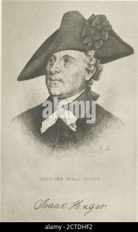 Brig.-Gen. Isaac Huger, Standbild, 1775 - 1890 Stockfoto