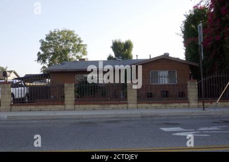 El Monte, California, USA 21. September 2020 EINE allgemeine Sicht der Atmosphäre von Steven Earl Elternhaus in 11214 E. Bryant Road in El Monte, Kalifornien, USA. Foto von Barry King/Alamy Stockfoto Stockfoto