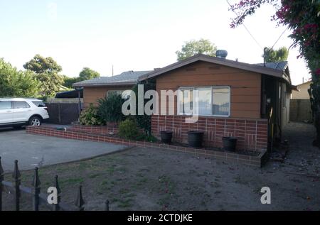 El Monte, California, USA 21. September 2020 EINE allgemeine Sicht der Atmosphäre von Steven Earl Elternhaus in 11214 E. Bryant Road in El Monte, Kalifornien, USA. Foto von Barry King/Alamy Stockfoto Stockfoto