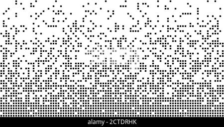 Abstrakter Pixelverlauf nahtloser horizontaler Hintergrund Stock Vektor