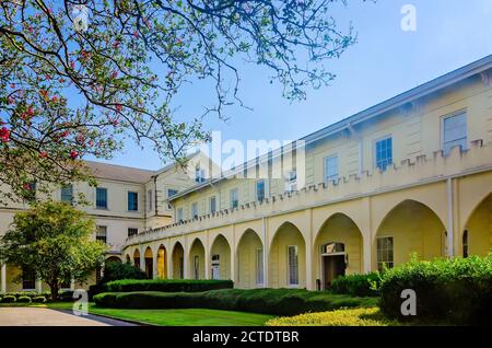 Das Lucey Administration Center ist im Spring Hill College, 22. August 2020, in Mobile, Alabama, abgebildet. Das Gebäude wurde 1869 erbaut. Stockfoto