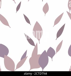 Herbst Blätter Nahtloses Vektor-Muster - wiederholende Ornament für Textil, Umhüllungspapier, Mode etc. Stock Vektor