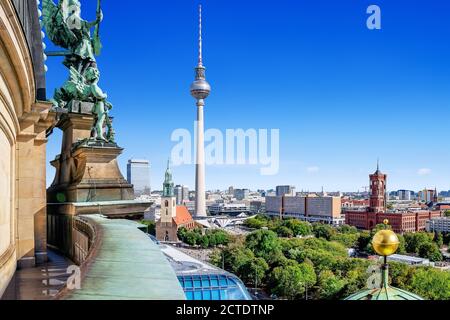 Das Zentrum von berlin vom Berliner Dom aus gesehen Stockfoto