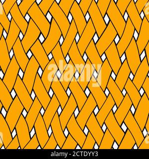 Weave nahtlose Vektor Muster Illustration Stock Vektor