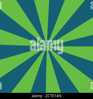 Ein abstraktes grünes Sunburst Form Hintergrundbild. Stockfoto