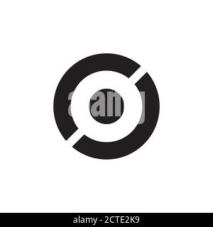 Kreis geometrische Linie Punkt Logo Vektor Stock Vektor